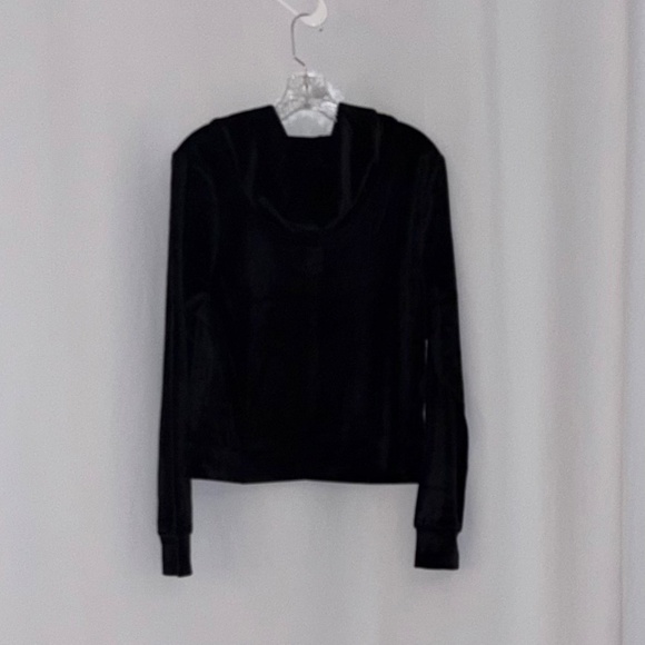 Juicy Couture Black Velvet Light Weight Jacket - Picture 4 of 5